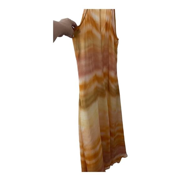 Cult Gaia Domino Printed Midi Coverup Beach Dress Split Front Dusty Dye Size M - Picture 7 of 14